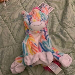 Build a bear rainbow zebra unstuffed